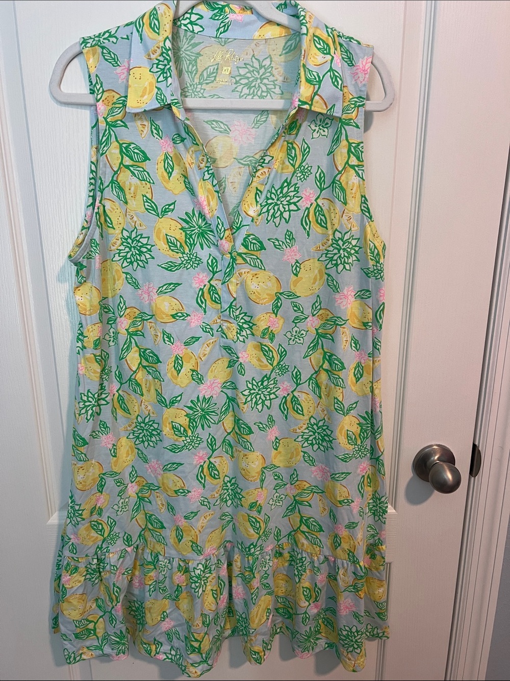 Lilly Pulitzer Riegan Dress XL Lemons